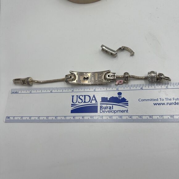 BRIGHTON All You Need is LOVE Charm Bracelet, With Charms And Extender 7-8 Inch - Picture 14 of 14
